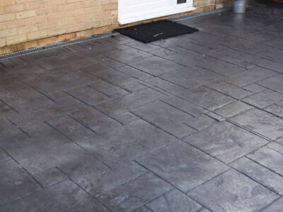 Chingford pressed concrete driveway