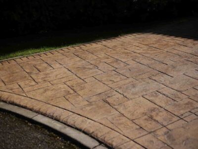 Chingford patterned concrete driveway